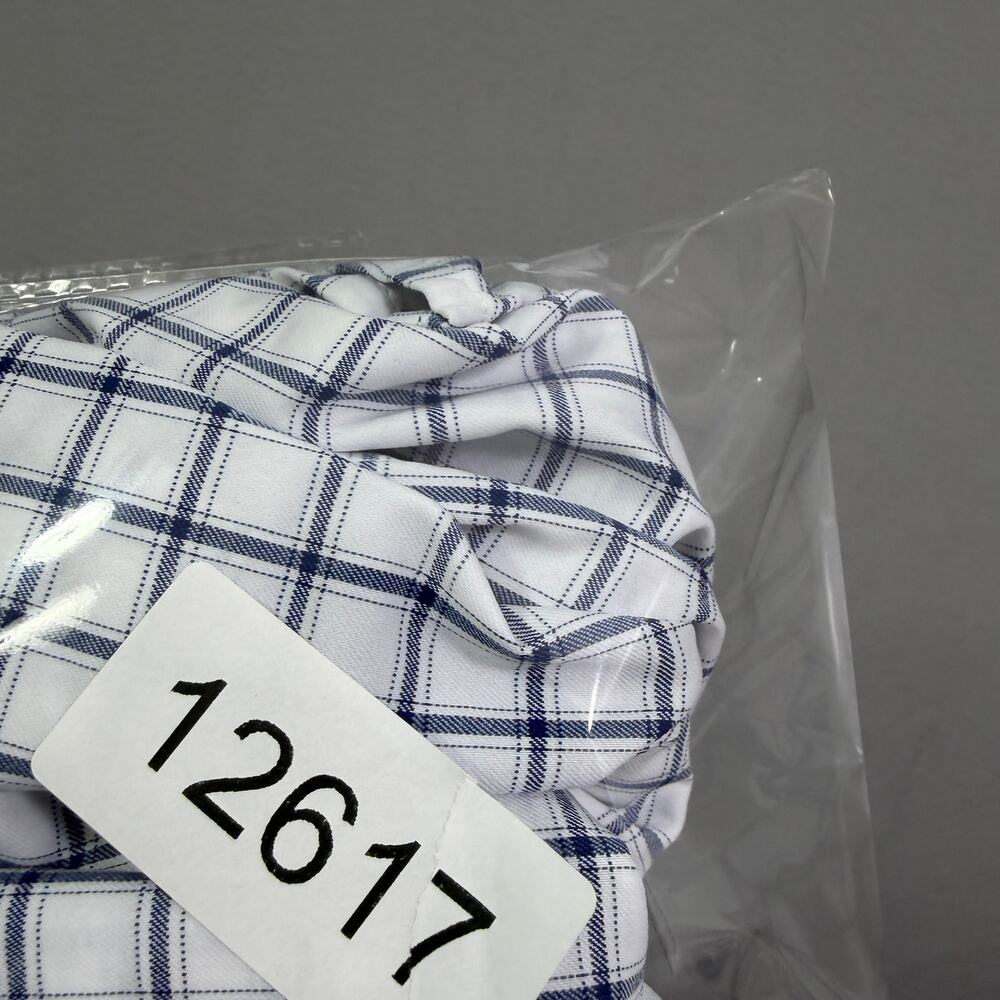 Bonobos Slim Fit Button Shirt Men's 2XL White Blue Plaid Preppy Stretch NEW - Picture 10 of 10